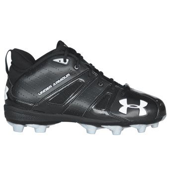 Under Armour Demolish Mid Football Cleats Blk Sil 9 5