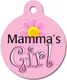  Mama's Girl Pet ID Tag Custom Text Dog Cat