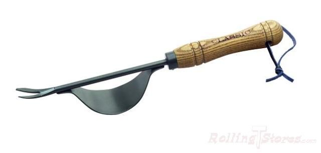 Flexrake Classic Dandelion Weeder Carbon Steel Blade, Oak Handle