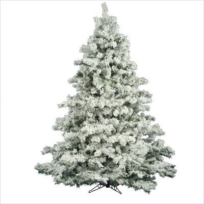Vickerman Flocked Alaskan 90 Pine Artificial Christmas Tree A806375