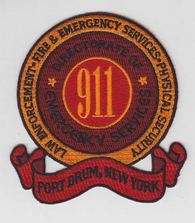 Army Patch Emergency Services Fort Drum NY