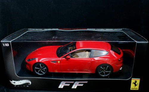 ferrari ff hot wheels elite new 1 18 scale made of die cast metal and