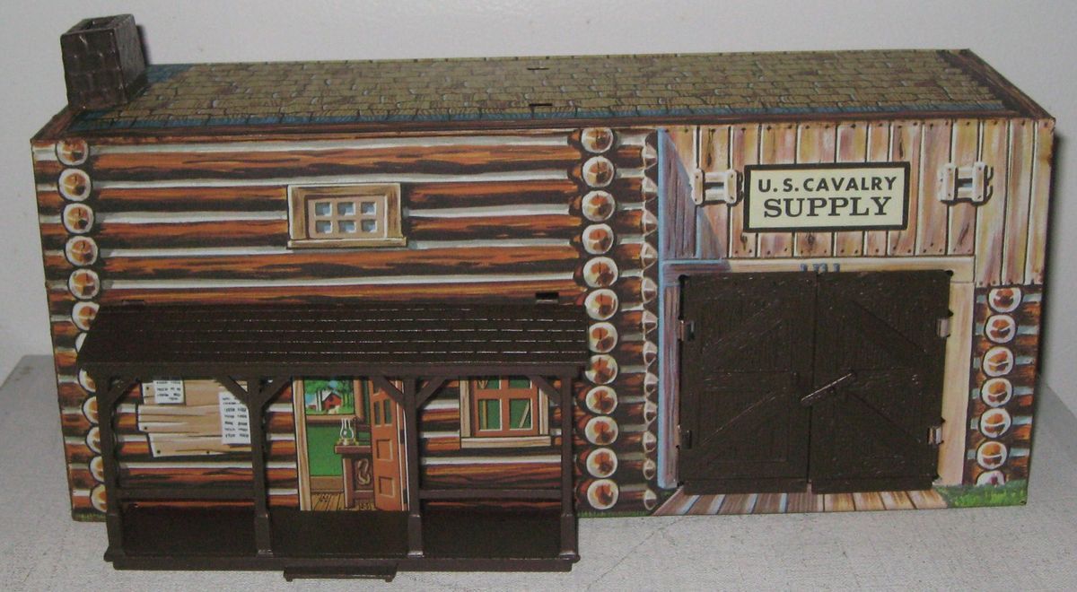 Marx 60s 70s Fort Apache Cavalry Supply Building