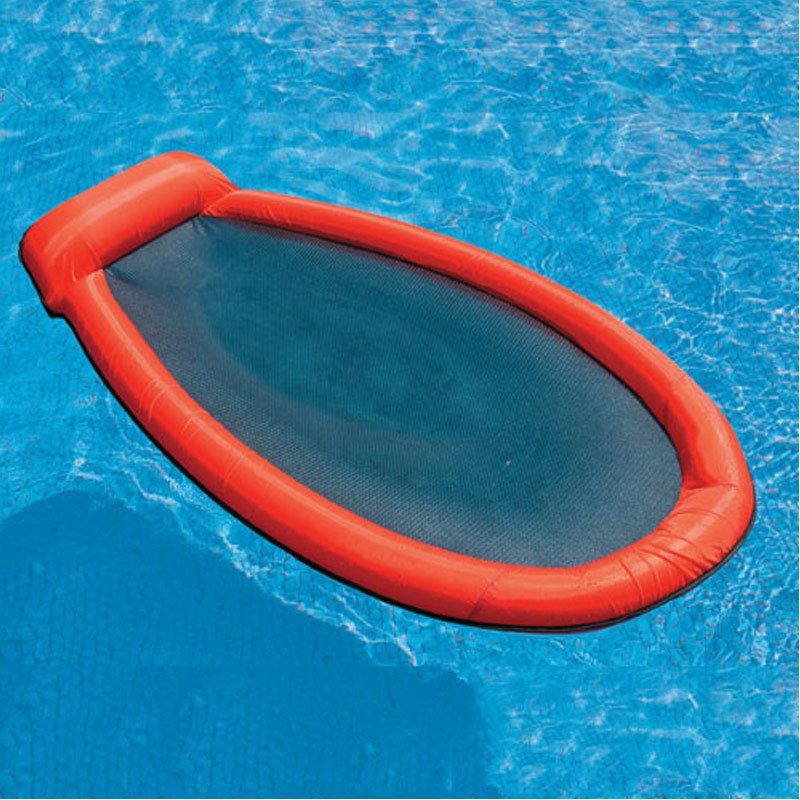   58833 Mesh Lounge Swimming Pool Floating Inflatable Float Chair RED