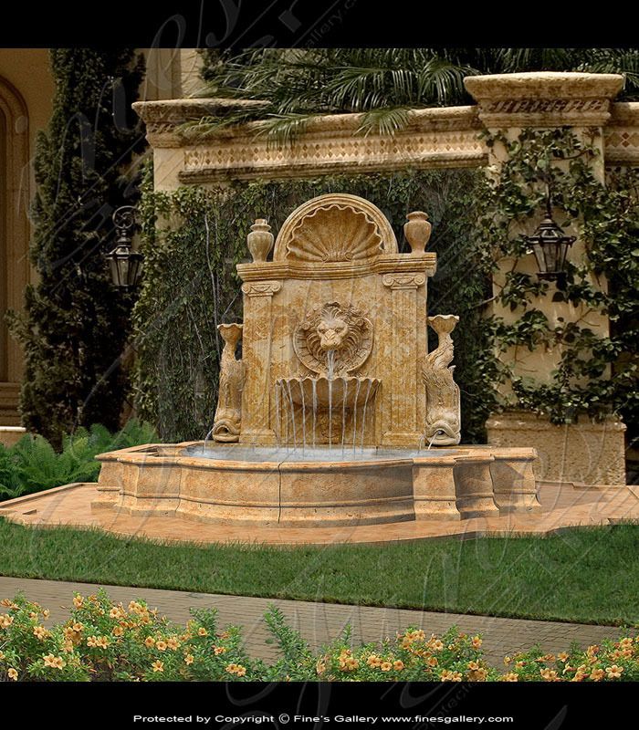  Lion Wall Fountain