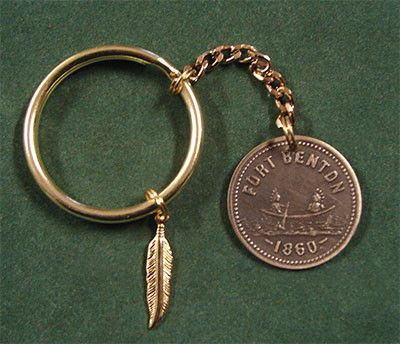 Fort Benton Montana Remanufactured 1860 Keychain