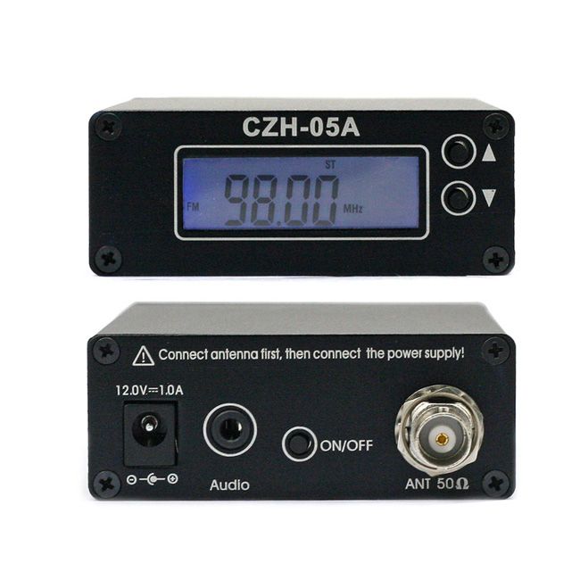  05A 0 5W FM Transmitter for Radio Broadcast FM Station Short Antenna