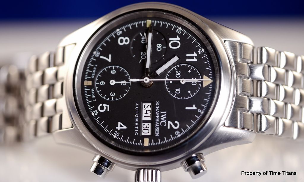 IWC Der Fliegerchronograph 3706 on Pilots Bracelet Nice