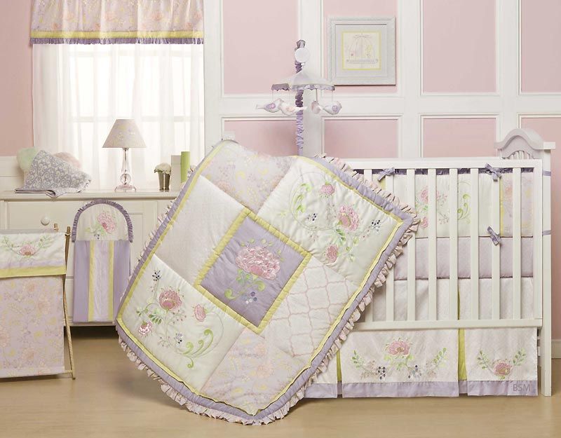 New Kidsline Crib Mobile Snow Flower Dena Nursery Birds White Pinnk