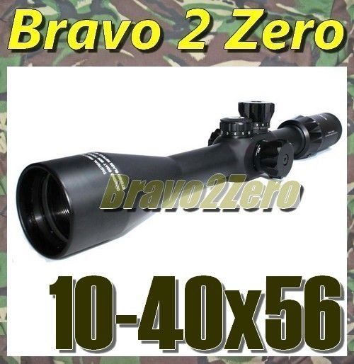  40x56 First Focal Plane Dual Illuminated 30mm Professional Rifle Scope