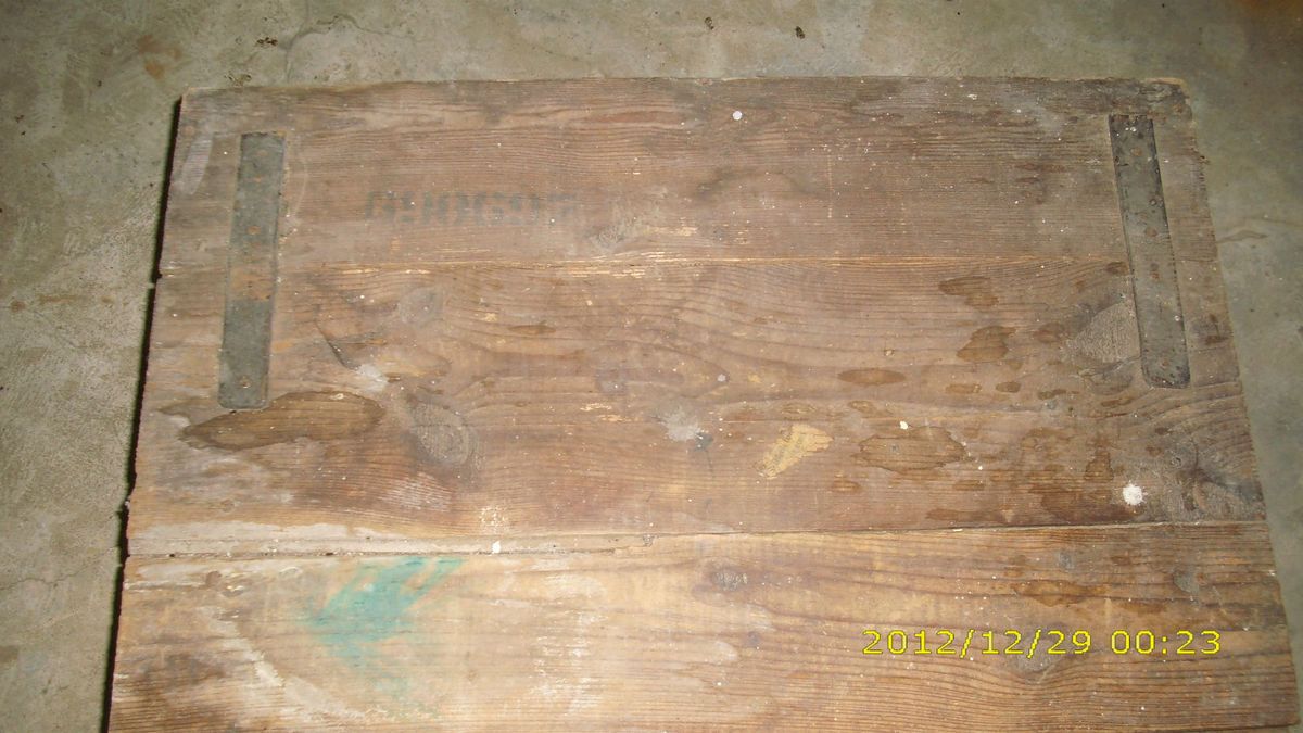  Antique Chest Wood Box Trunk