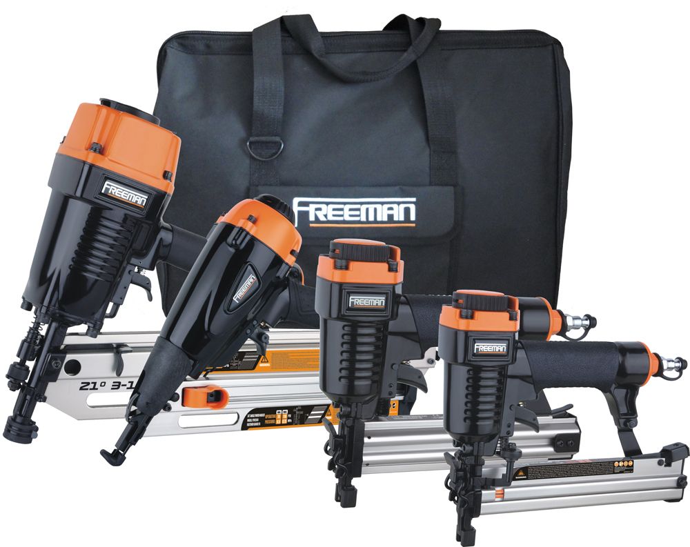 Freeman P4FRFNCB Framing Finish Nailer Combo Kit w 