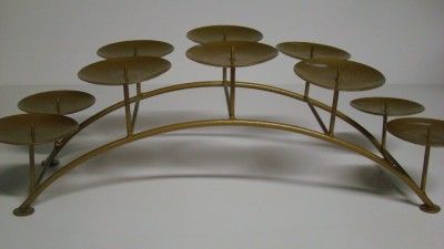 Metal Candle Holder Stand Fireplace Candelabra 2 Teir Insert Holds 10