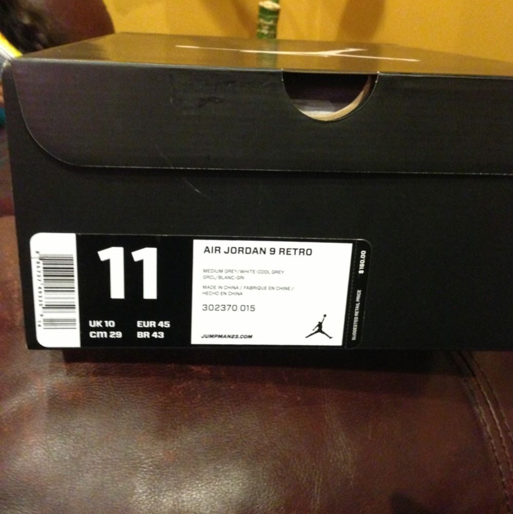 Jordan Retro 9s Cool Grey Concords Bred 11s