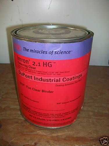 1gal Dupont Imron 2 1 HG 781P Flat Clear Binder New