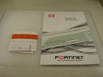 Fortinet Fortigate 60C FG 60C FGT 60C UTM Firewall VPN New Open Box