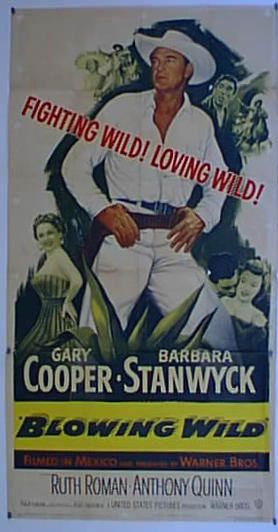 BLOWING WILD GARY COOPER HUGO FREGONESE 1957 MOVIE POSTER 16536