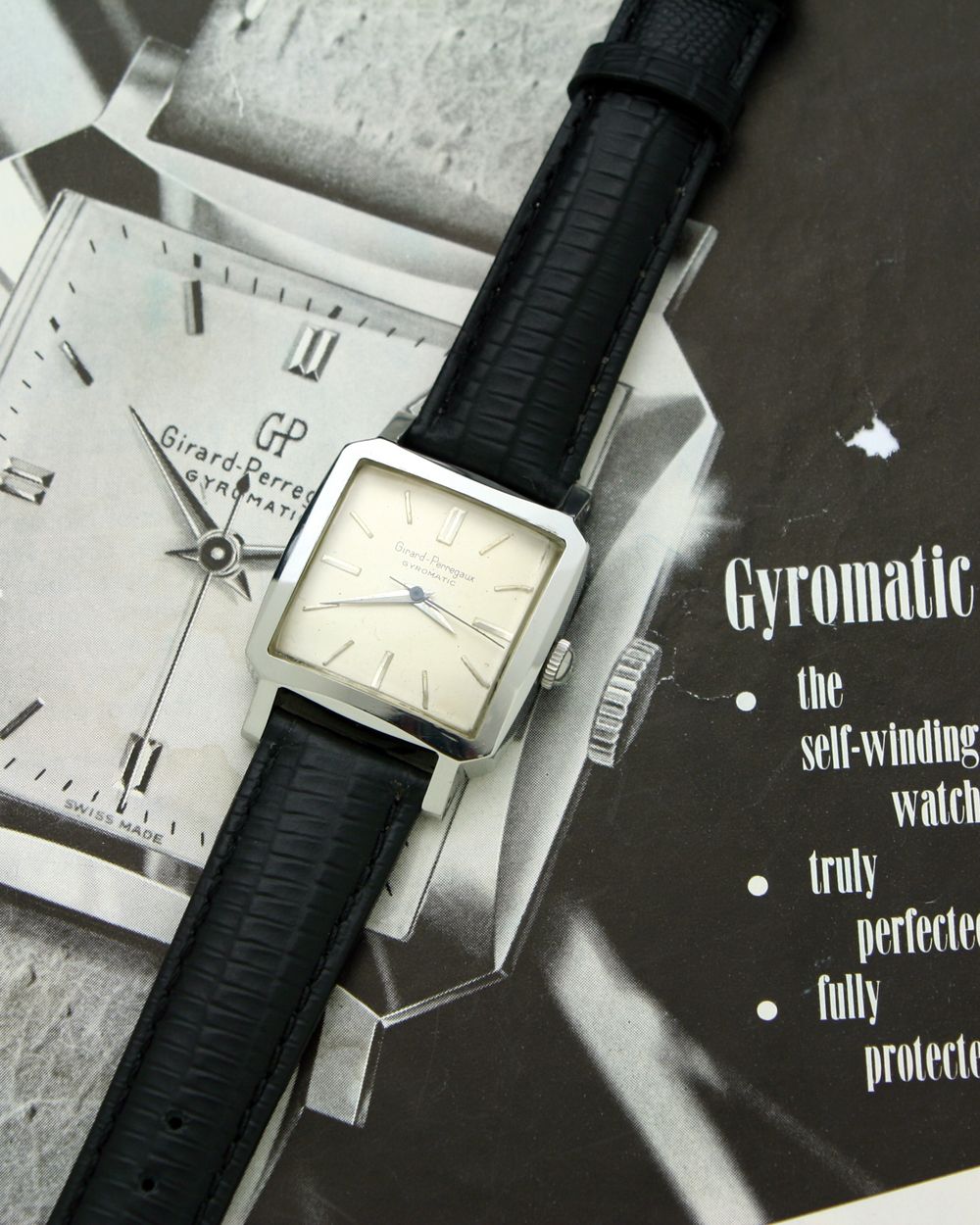  Untouched STAINLESS STEEL Girard Perregaux GYROMATIC DRESS Watch