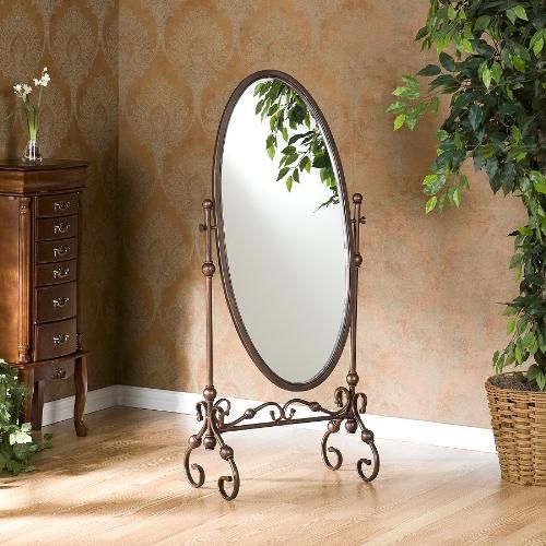 Tuscan Iron Metal Cheval Full Length Floor Mirror New