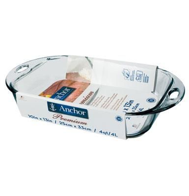 Anchor Oneida 81999W7 Premium Baking Dish 4 Qt Crystal