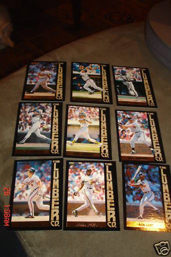 The Lumber Co 1992 Complete Set Sandberg Bonds Ripken