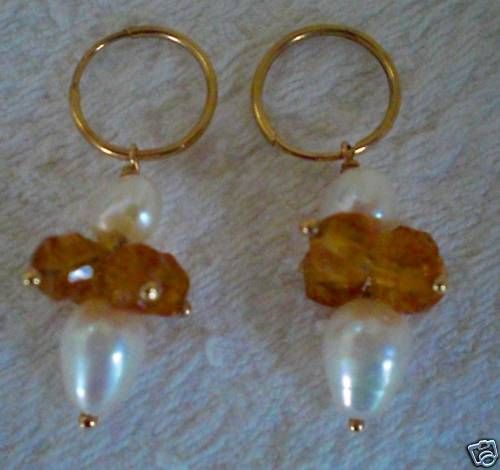 Gabrielle Sanchez Pearl Citrine Earrings Collectors