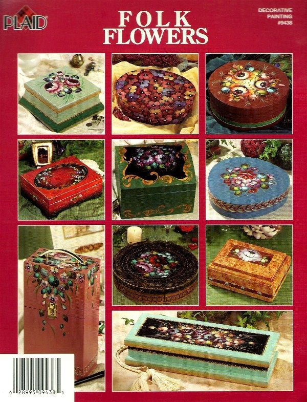 Tole Painting Pattern Book Folk Flowers Heather Redick