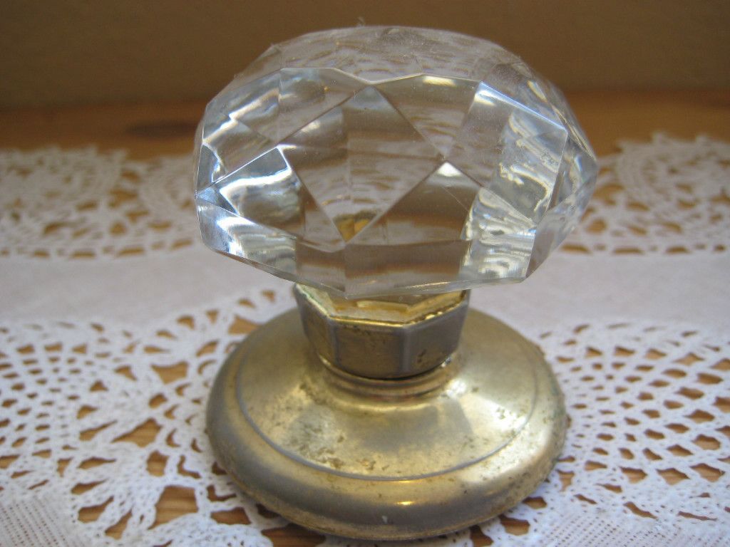 RARE Crystal Door Knob Gainsborough Hardware Ltd Australia Part No 016