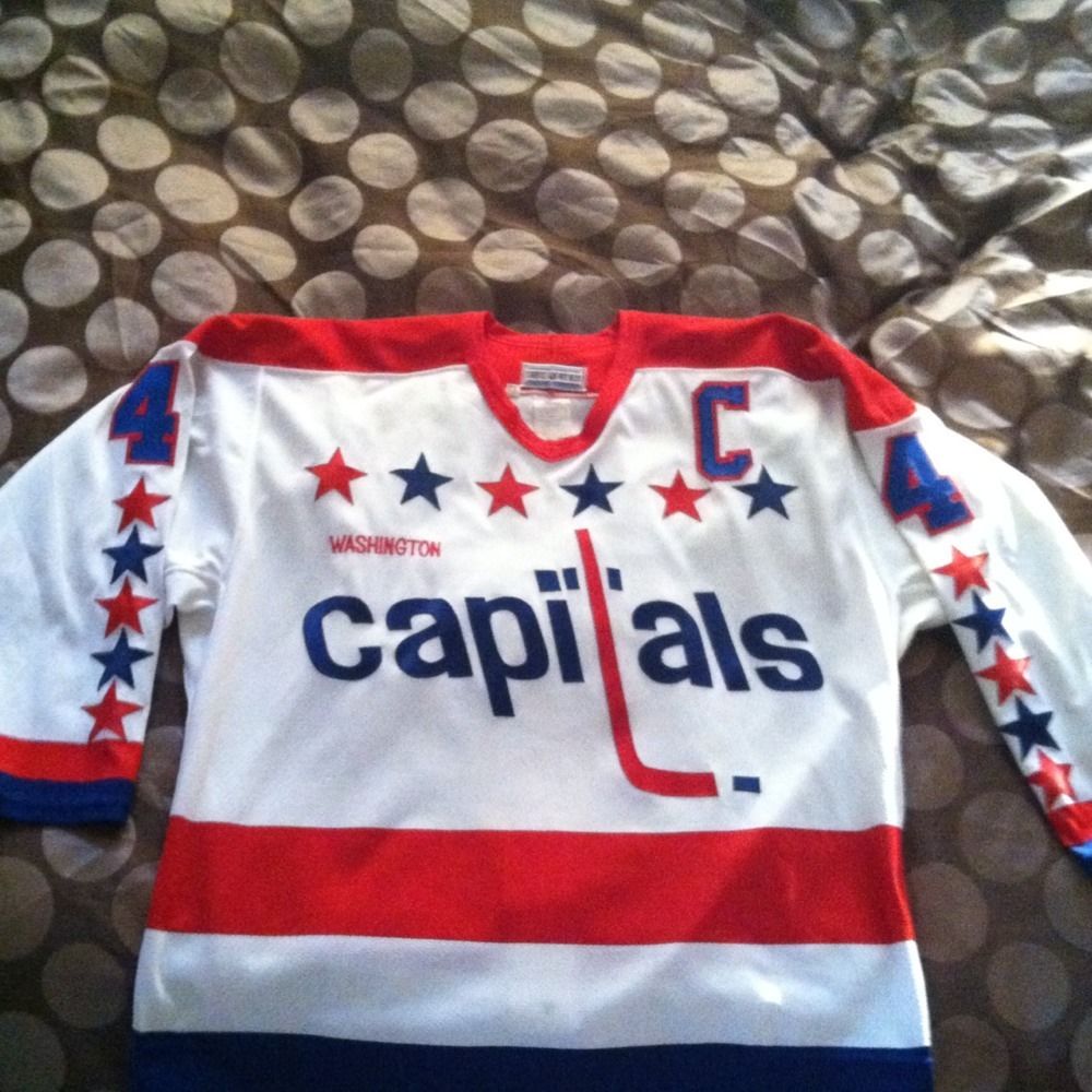 Washington Capitals Vintage Kevin Hatcher Game Jersey