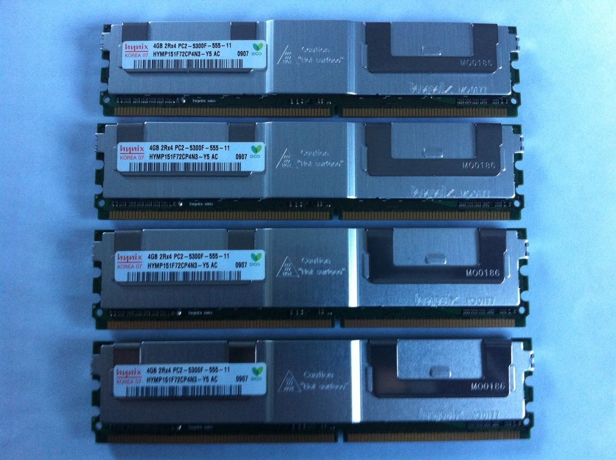  4GB 2Rx4 PC2 5300F 667MHz DDR2 Fully Buffered ECC Server Memory