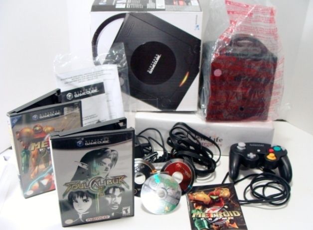 Nintendo GameCube Black Game System Bundle with EXTRAS