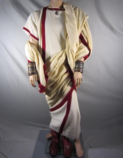 Spartacus Magistrate Gallienus Timothy Raby Tunic Toga Boots Jewelry