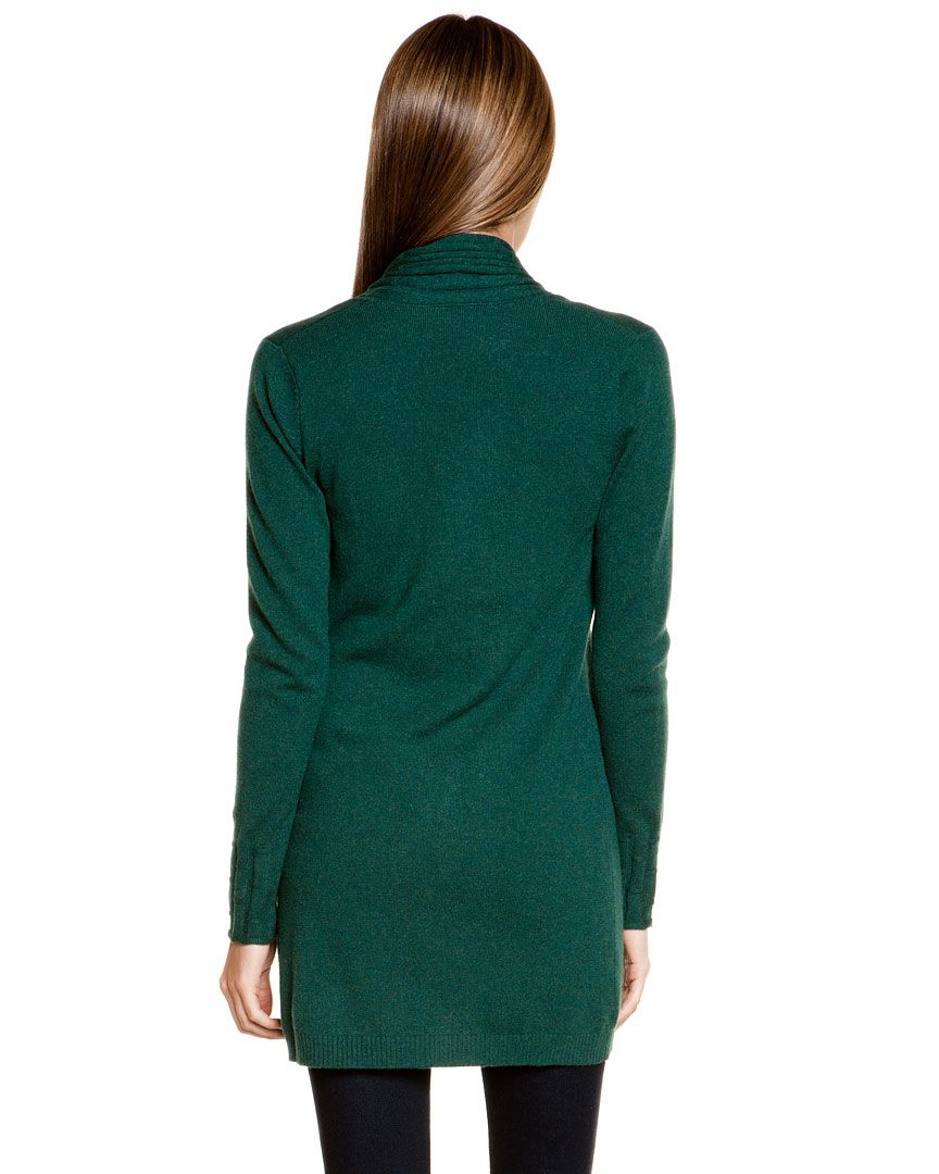 forte bay green cashmere bamboo drape cardigan $ 385 00