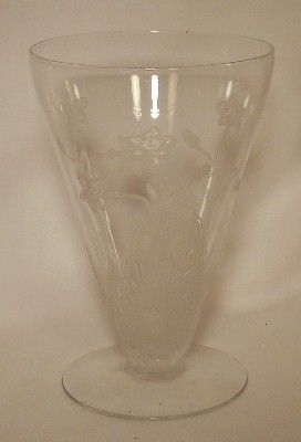 Fostoria Crystal Mystic Clear Pattern 660 Footed Tumbler 9 oz 4 7 8