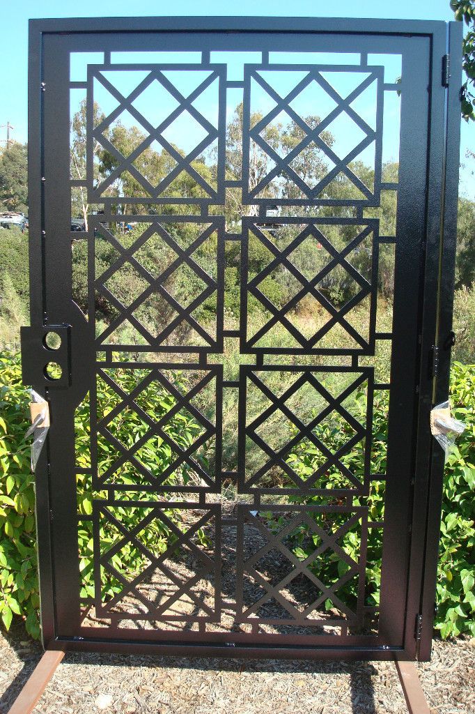 Contemporary Metal Gate on Sale Garden Iron Entry Modern Cut Art