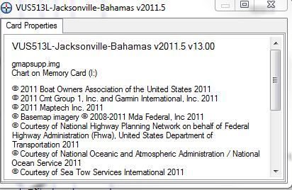Garmin Bluechart G2 Vision VUS513L Jacksonville Bahamas Micro SD Card