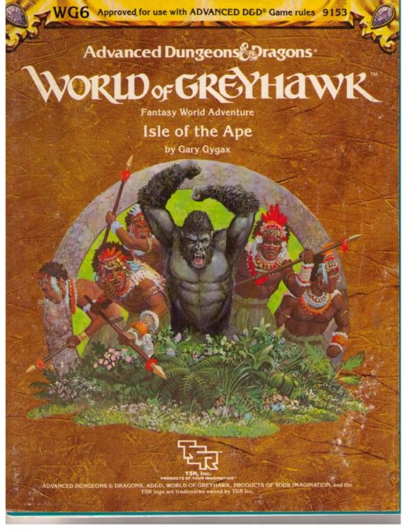 Module WG6 Isle of The Ape TSR 9153 Ad D D D Greyhawk