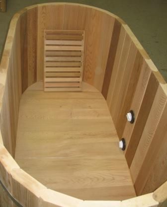 Ofuro Japanese Soaking Hot Tub 2 Person Wooden Tub