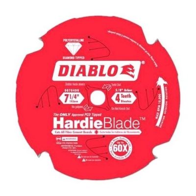 Freud D0704DH 7 1 4 x 4T x 5 8 PCD Tipped Hardie Fiber Cement Saw