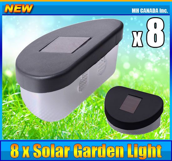 Solar Garden Light Fence Wall Path Light Lamp Outdoor Landscape