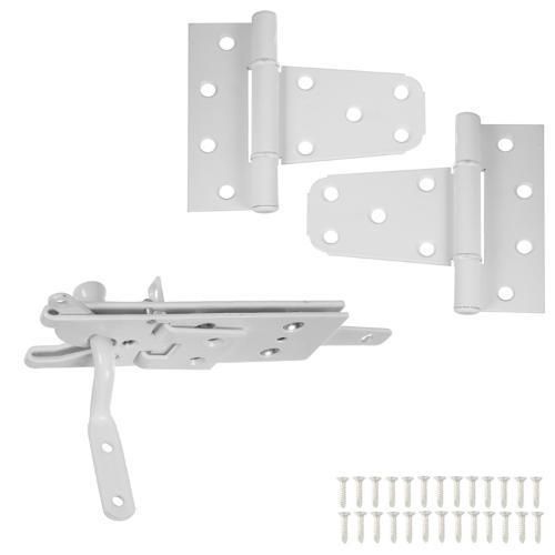 National White Powder Coated Vinyl Fence Gate Kit