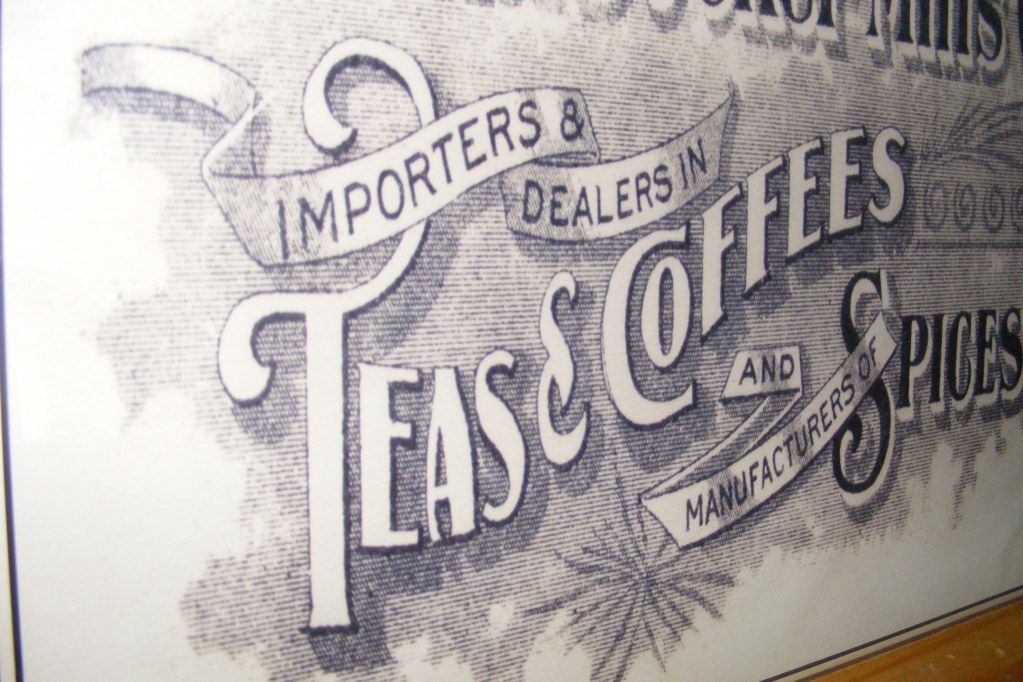 Primitive Country Coffee Teas Spices Tin Sign Kitchen wall Decor