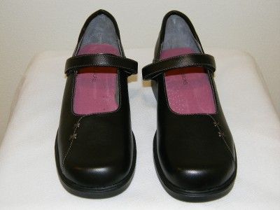 New Jumping Jacks Black Leather Geri Mary Jane Shoes Youth Girls w