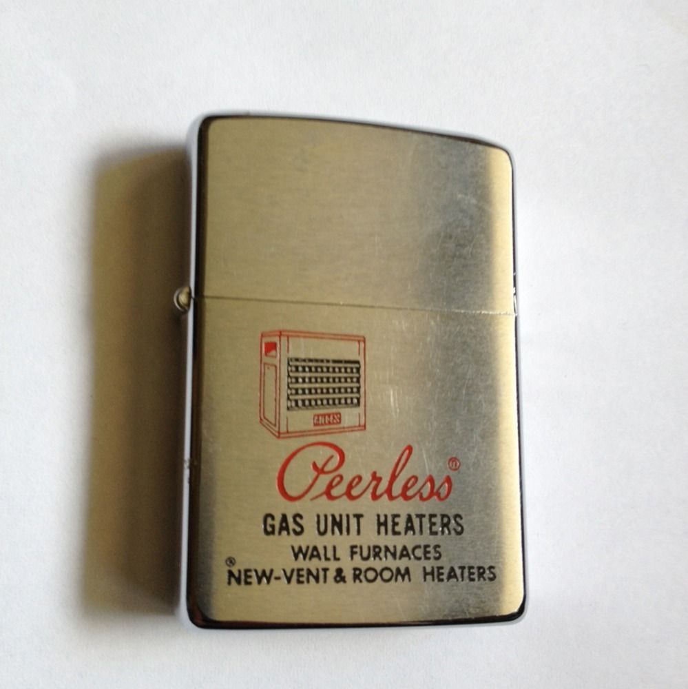 Advertising Zippo Lighter Peerless Gas Heaters