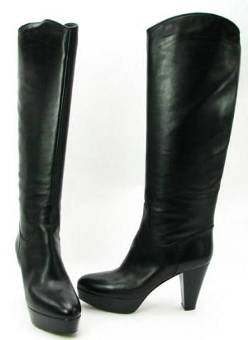 1595 Gianvito Rossi GF8180 Black Pull on Boot