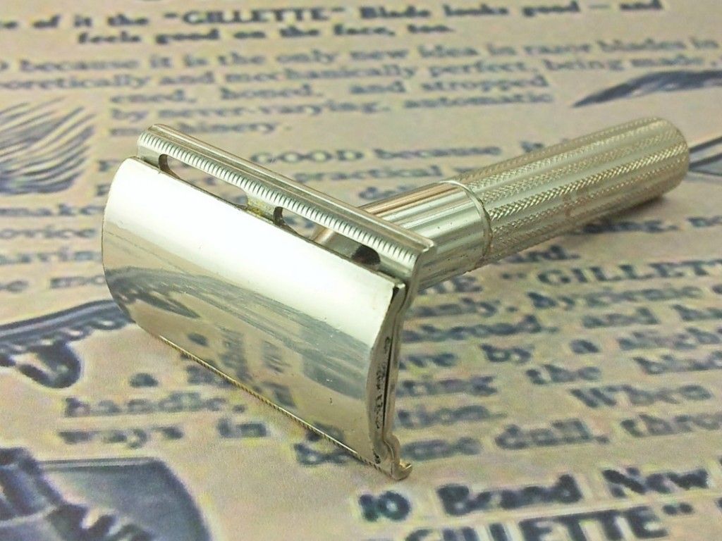 Gillette Fat Handle Tech Double Edge Safety Razor