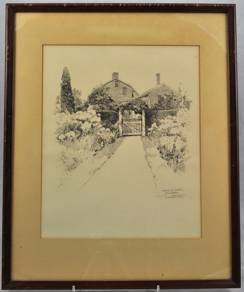 Getty Lithograph Wayside Inn at Sudbury