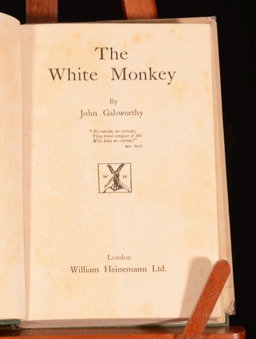 1924 The White Monkey by John Galsworthy First Edition