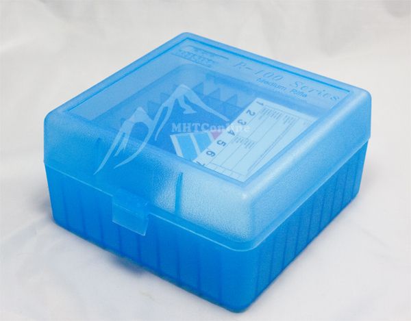 MTM Case Gard 100 Round Small Rifle Plastic Ammo Box 17 222 223 32 RS