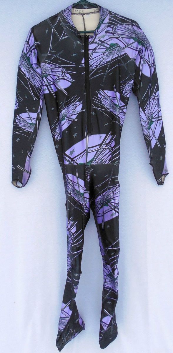 Spyder Ski Racing GS Suit Adult Large L Padded Black Purple Speed Race